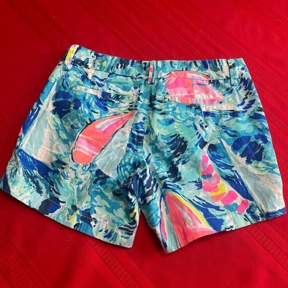 Lilly Pulitzer The Callahan Short 5” Sailboat Shorts Size 00 - Picture 2 of 8